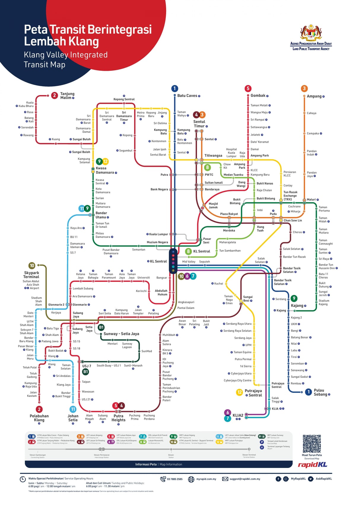Kuala Lumpur (KL) Bahnhofsplan