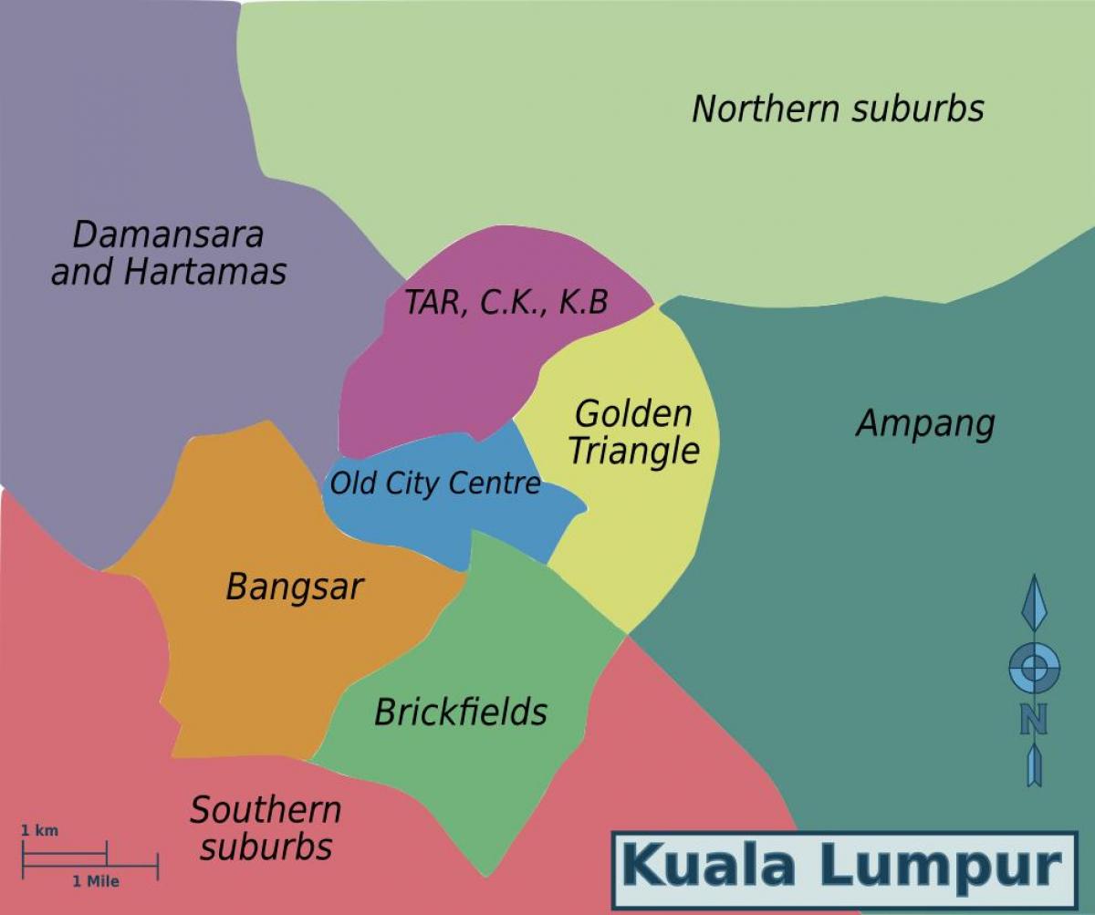 Stadtplan von Kuala Lumpur (KL)
